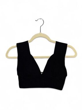 Dreamers By Debut Black Cropped Bra Length Going Out Top Women’s Size Medium